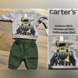 *NWT* Newborn - Carters - Dinosaur Construction Crew - Pant Set  - MSRP $28